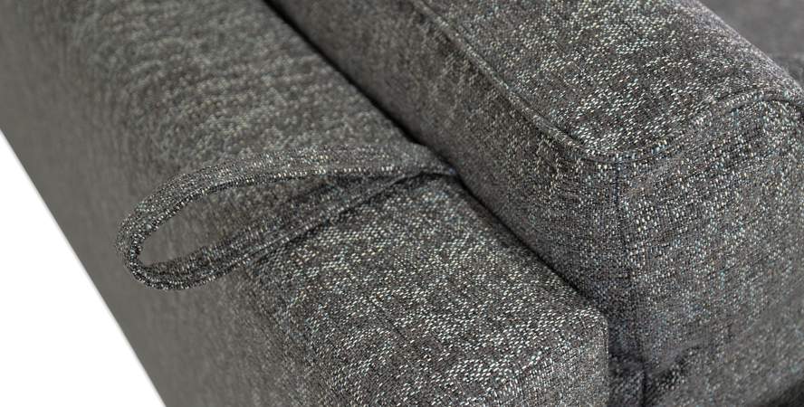 Прямой диван Авилла коричневая рогожка меланж Прямой диван Авилла коричневая рогожка меланж