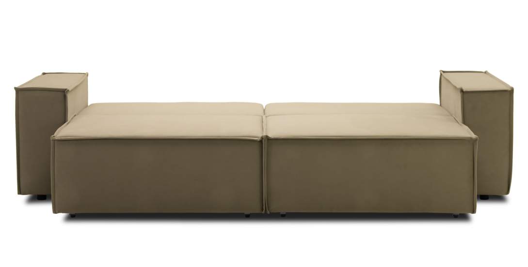 Прямой диван Фабио Бежевый велюр