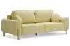 Прямой диван Тельда лимонный велюр