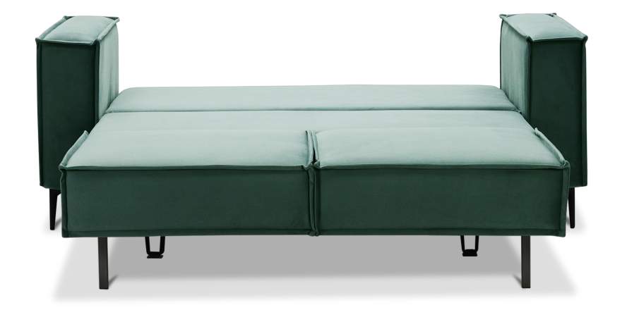 Прямой мини диван Авиньон изумрудный велюр Уцененный
