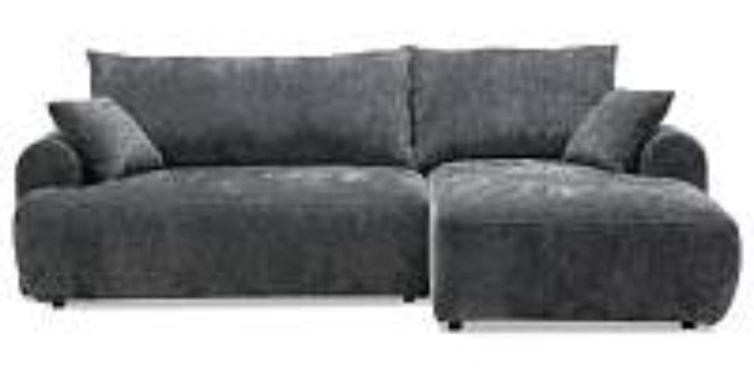 Угловой диван правый Кьянти Графитовый шенилл