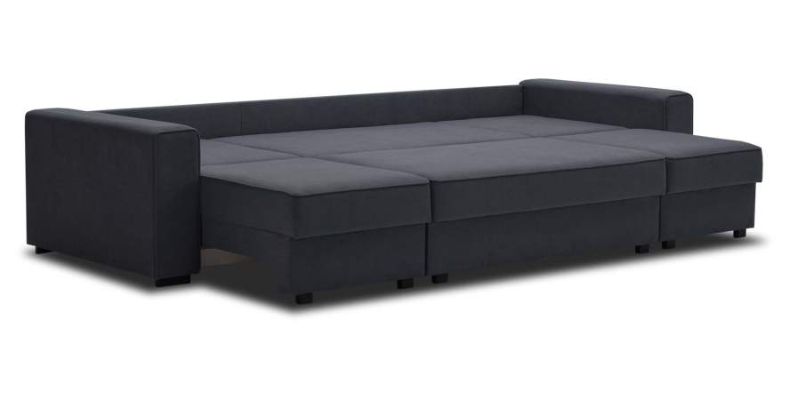 Диван трансформер Астон MAX Графитовый велюр Уцененный