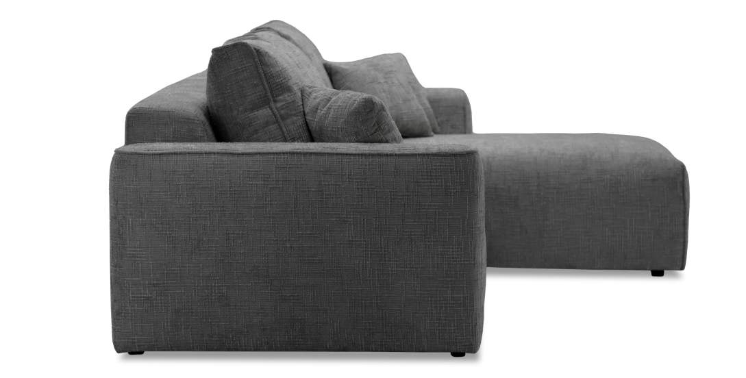 Угловой диван Матье Графитовый шенилл