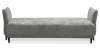 Прямой диван Лома жемчужно-серебряный велюр