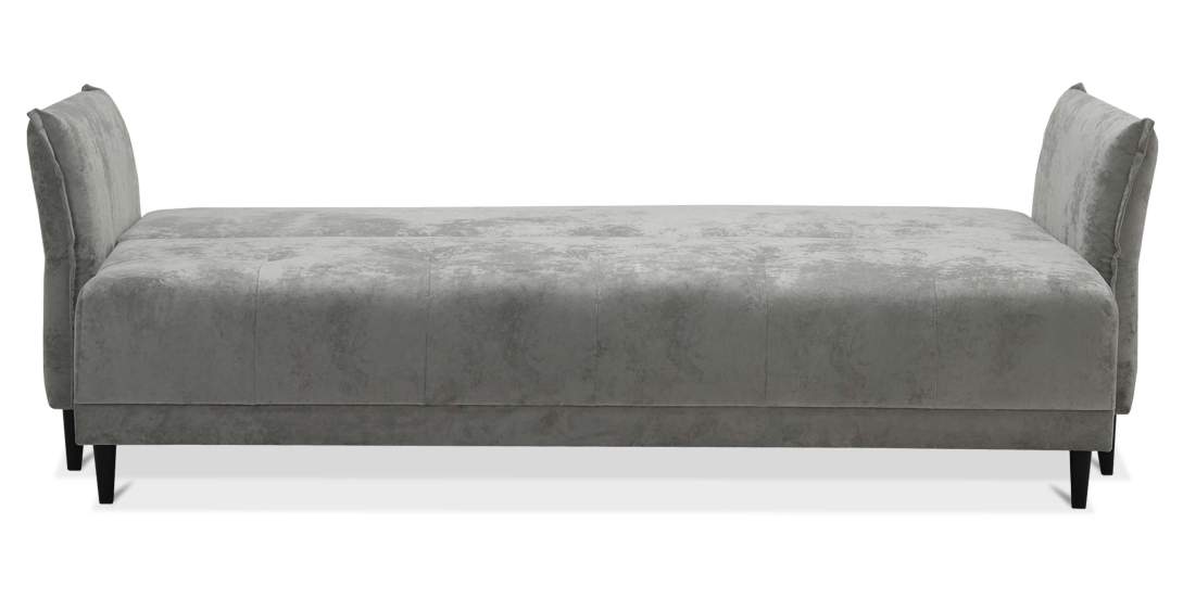 Прямой диван Лома жемчужно-серебряный велюр