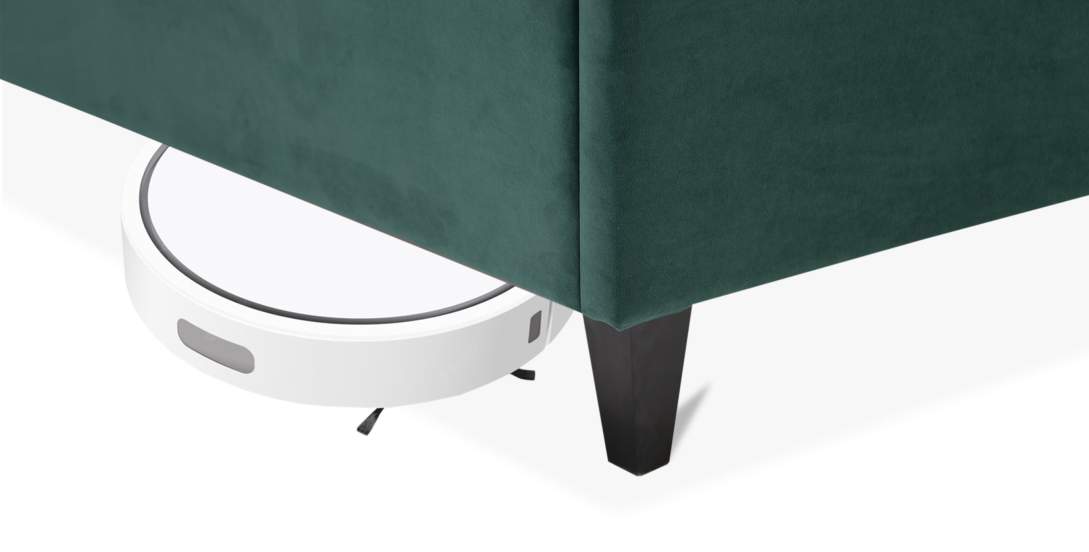 Двуспальная кровать Блэр 160 изумрудный велюр