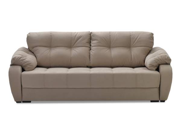 Прямой диван Вестон бежевый велюр