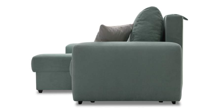 Угловой диван левый Коста Бирюзовый велюр Уцененный