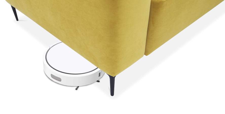 Угловой диван Вебер Горчичный велюр Уцененный