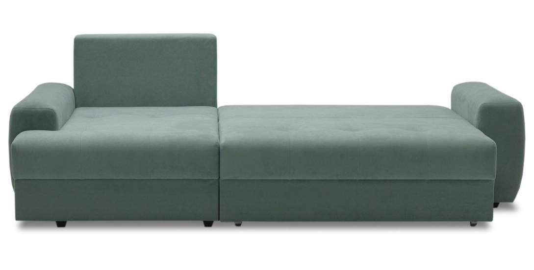 Угловой диван левый Коста Бирюзовый велюр