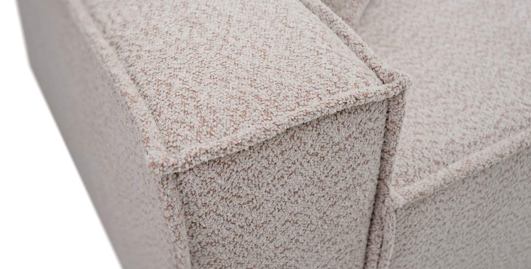 Прямой диван Фабио Нюдовый букле