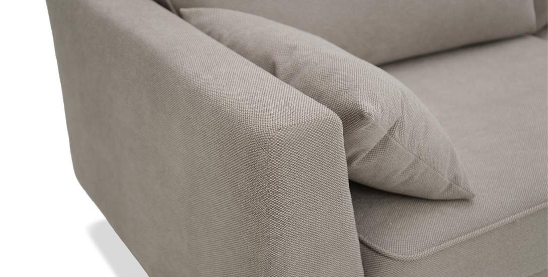 Прямой диван Энгри бежевый велюр