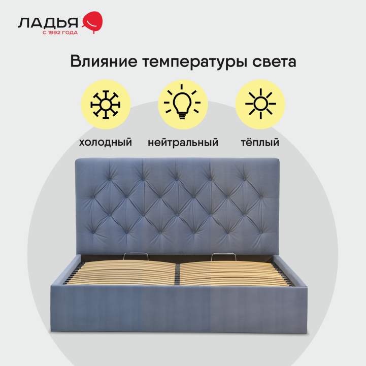 Двуспальная кровать Беллини 160 сине-фиолетовый велюр