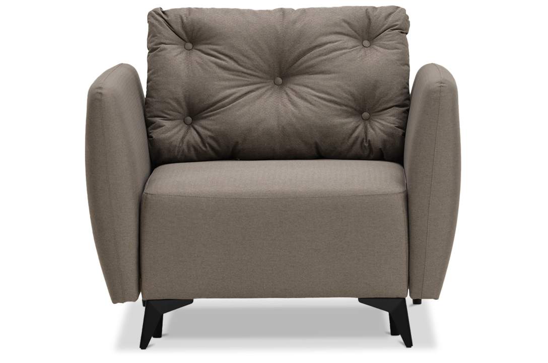 Раскладное кресло Тиволи коричневая рогожка