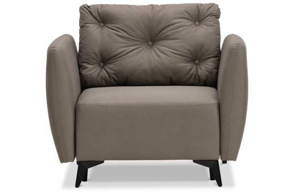 Раскладное кресло Тиволи коричневая рогожка