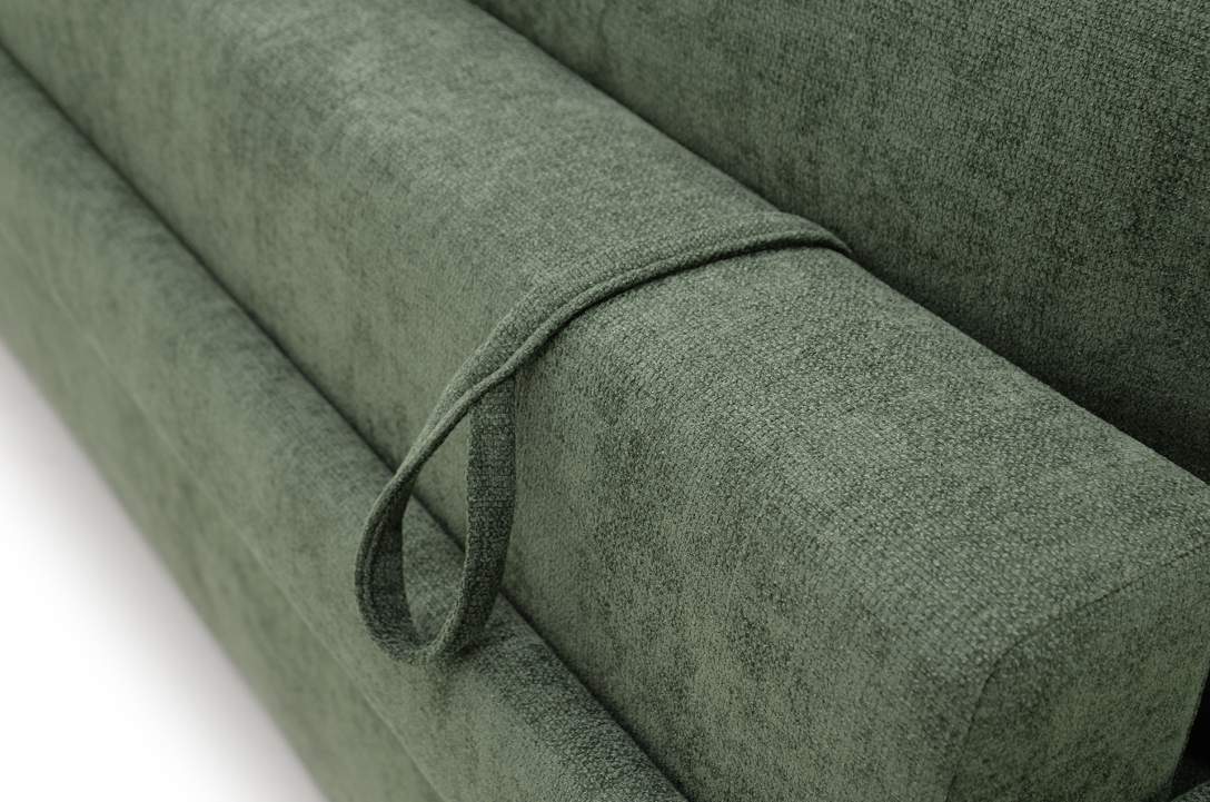 Прямой диван Клиф изумрудный шенилл