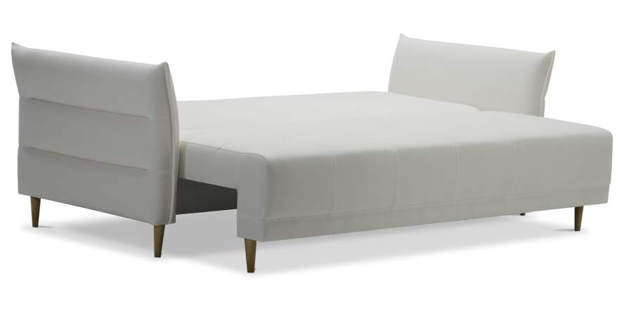 Прямой диван Шейн Белый букле Уцененный