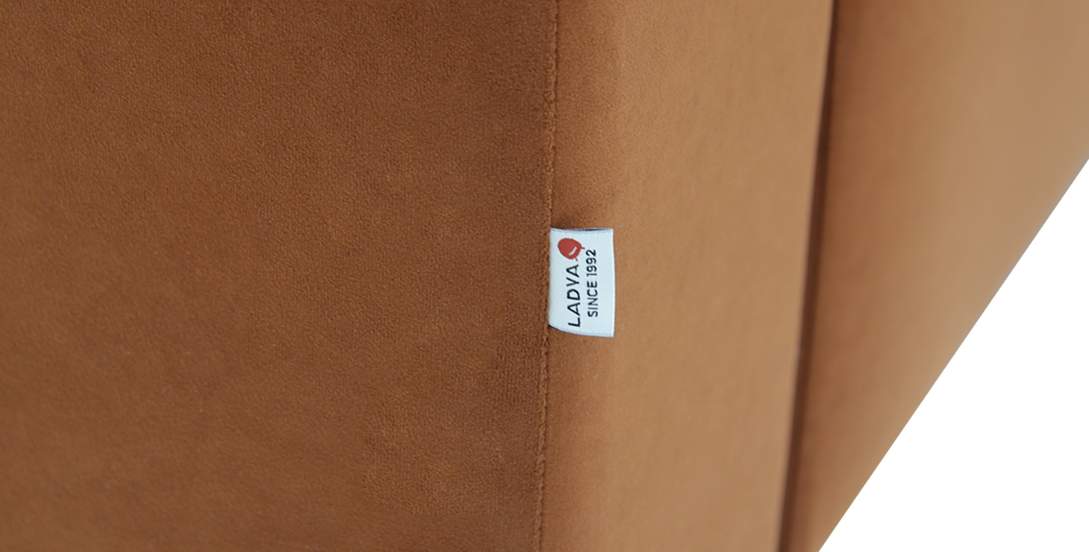 Прямой диван Энгри Терракотовый велюр