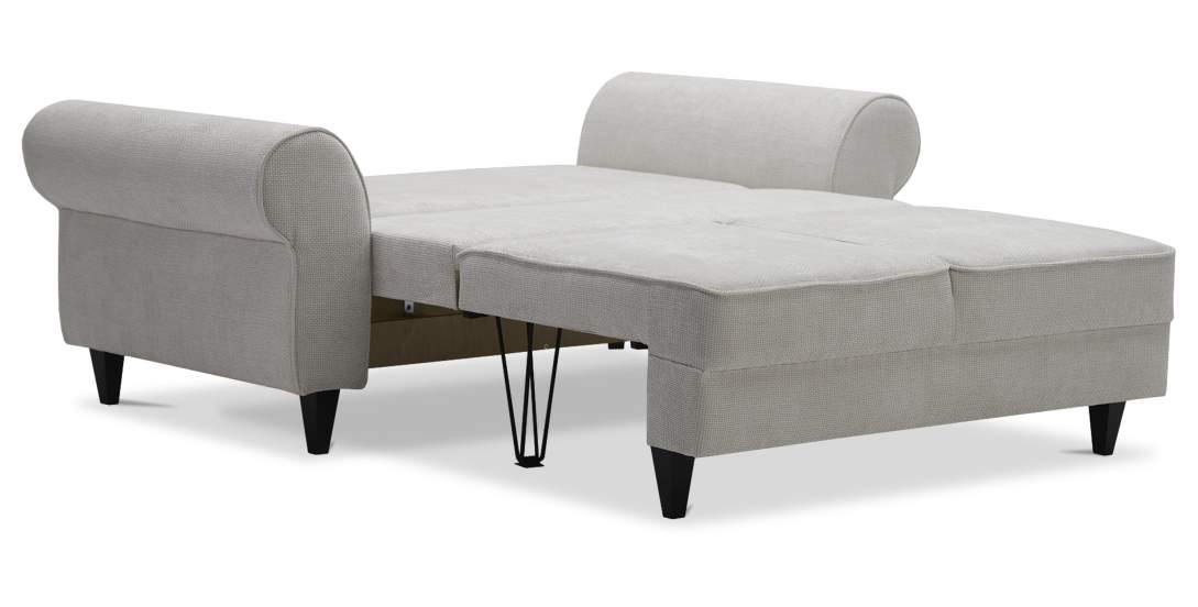 Прямой мини диван Гизела 120 Жемчужный шенилл 