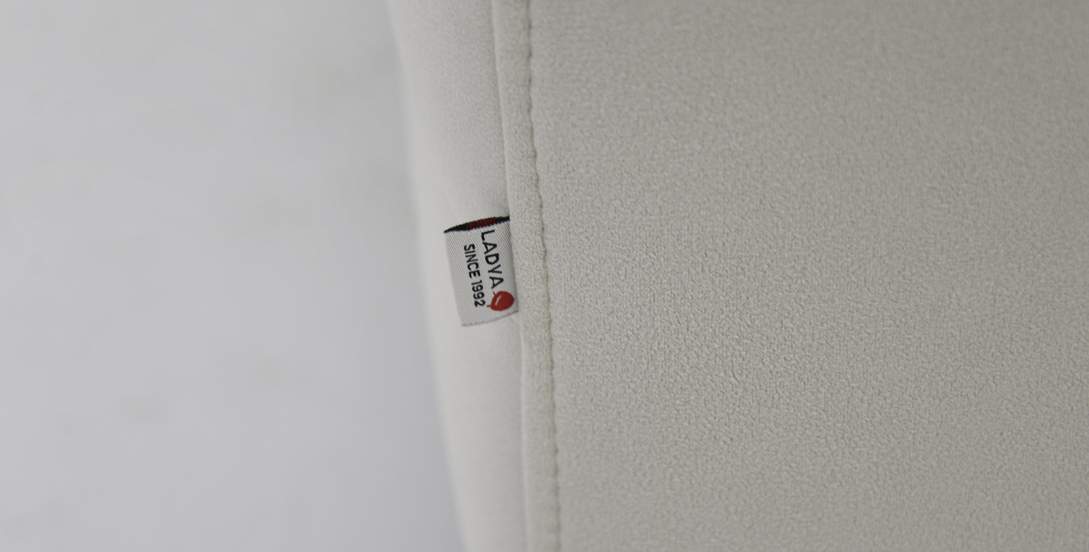 Угловой диван правый Белес Айвори велюр 