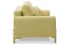 Прямой диван Тельда лимонный велюр