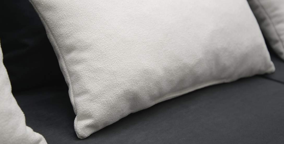 Угловой диван правый Майами Оникс велюр