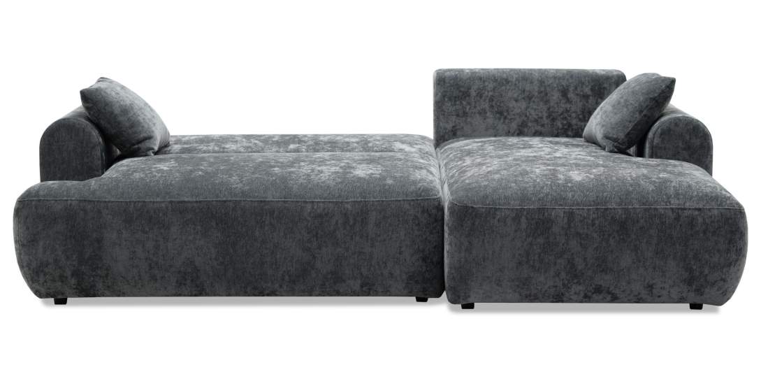 Угловой диван правый Кьянти Графитовый шенилл
