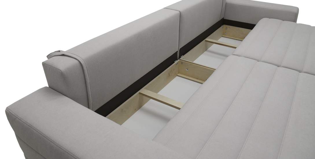 Прямой диван Белес Молочный шенилл 