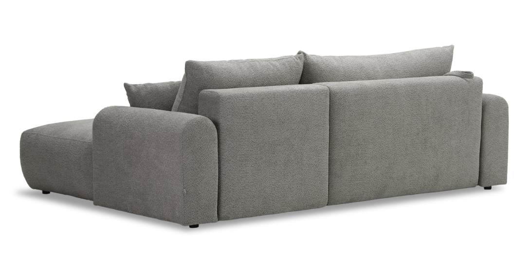 Угловой диван левый Кьянти Серо-коричневый шенилл