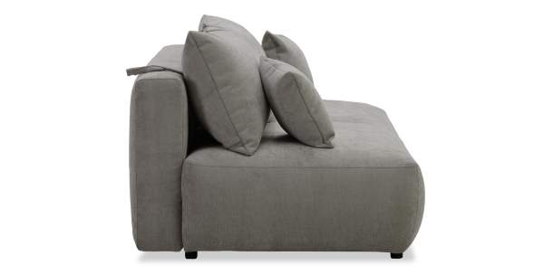 Прямой диван Кьяра тауп велюр 