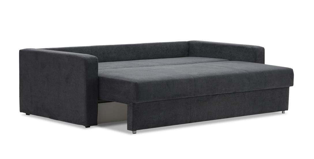 Прямой диван Мекс Графитовый букле