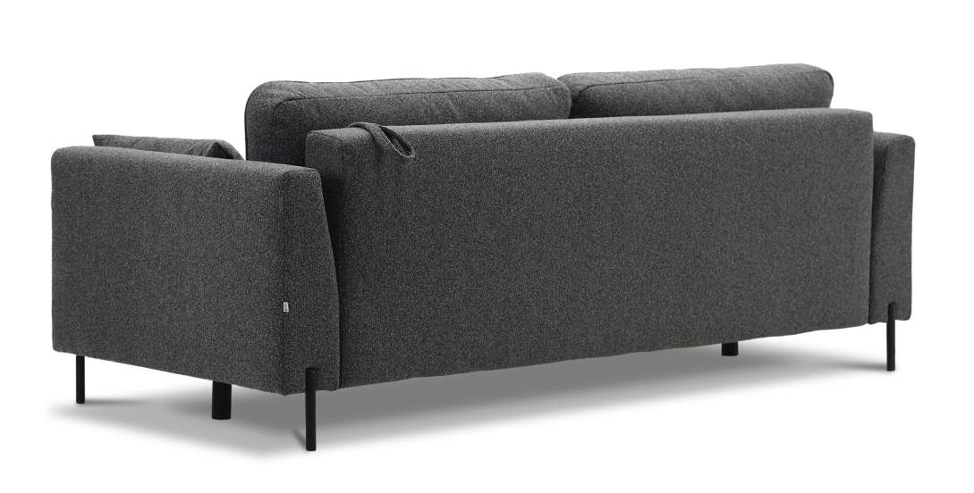 Прямой диван Энгри Графитовый меланж букле