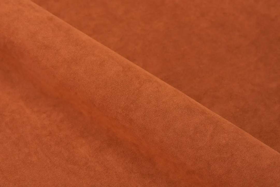 Прямой диван Морма оранжевый велюр Уцененный