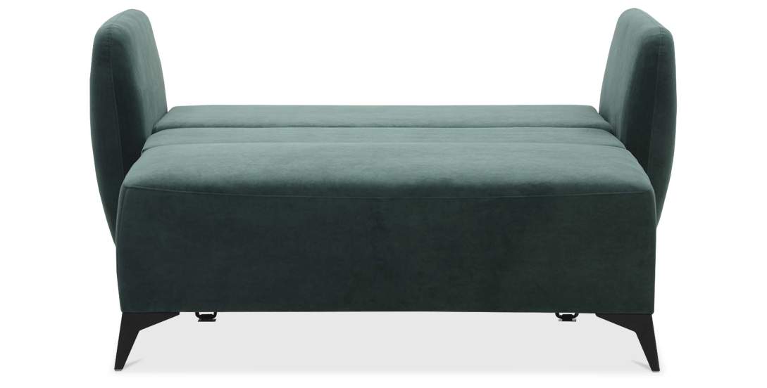 Прямой мини диван Тиволи 140 Изумрудный велюр