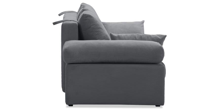 Прямой диван Тайлин Графитовый велюр Уцененный