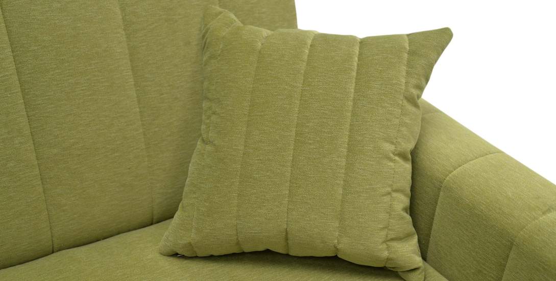 Прямой диван Эмма Травяной зеленый велюр