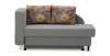 Угловая кушетка левая Иби светло-серый велюр