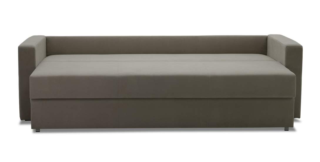 Прямой диван Мекс светло-коричневый велюр