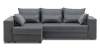 Угловой диван левый Майами Графитовый велюр Уцененный