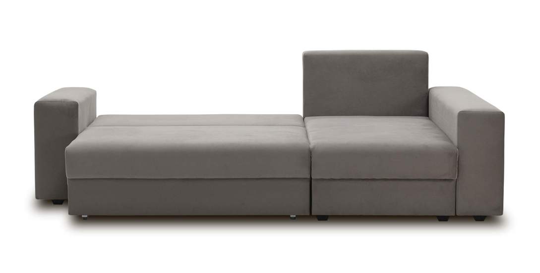 Угловой диван Майами Бежевый велюр 