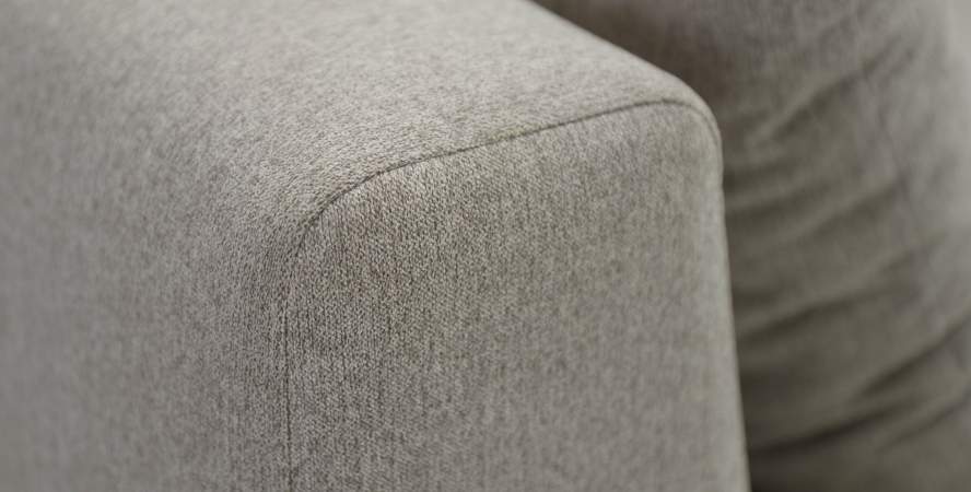 Прямой диван Энгри Бежевый шенилл Уцененный