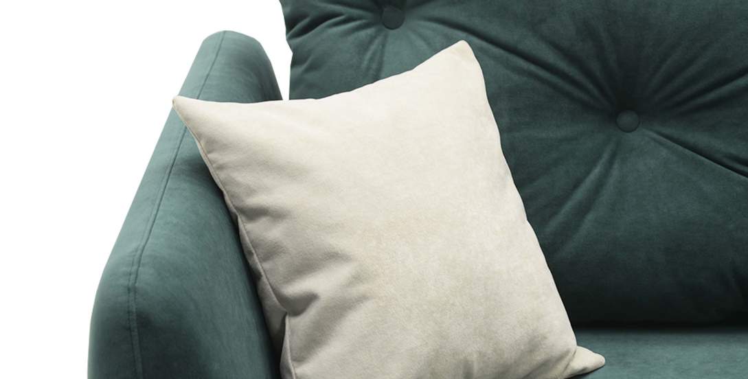 Угловой диван Тиволи Изумрудный велюр 