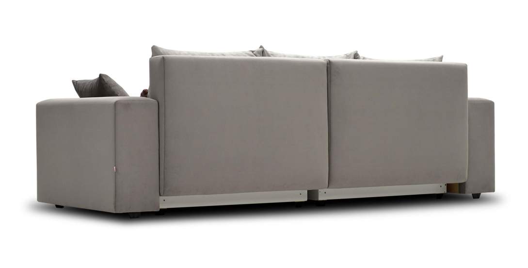 Прямой диван Майами Бежевый велюр 