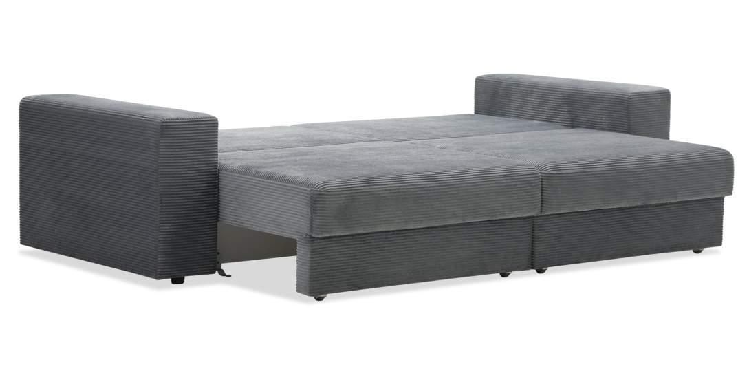 Прямой диван Рица Стальной велюр 