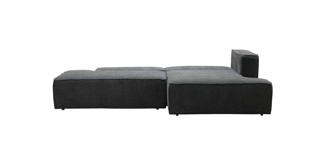 Угловой диван правый Рейф Графитовый шенилл
