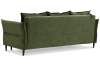 Прямой диван Лома зеленый велюр