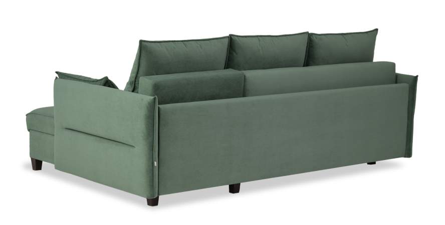 Угловой диван Палермо оливковый велюр