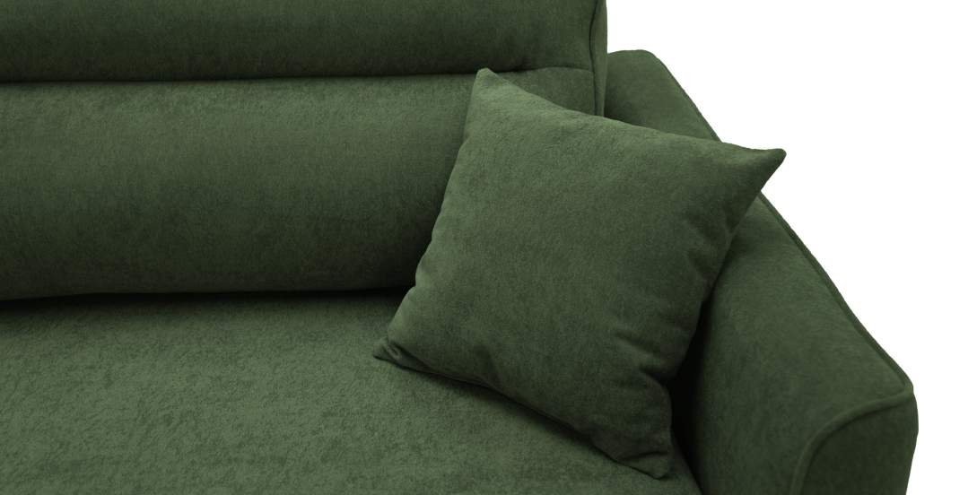 Прямой диван Авилла травяной велюр
