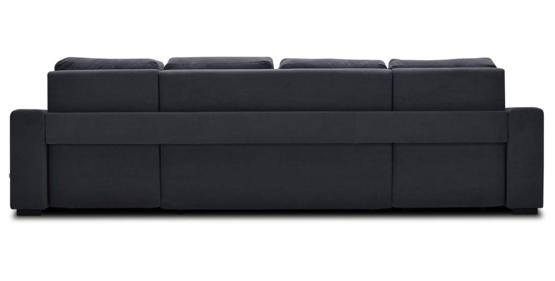 Диван-трансформер Астон MAX Темно-графитовый велюр Уцененный