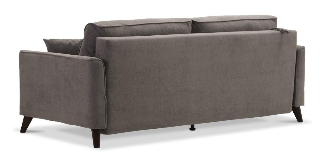 Прямой диван Авилла коричневый велюр